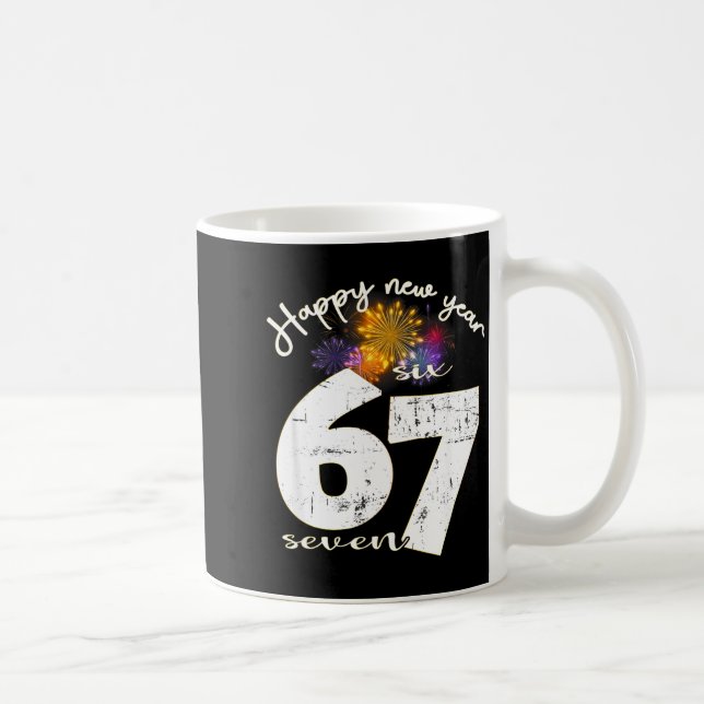 Mug Joyeuse soirée du Nouvel An 2026 67 Six Sept Mème  (Droite)