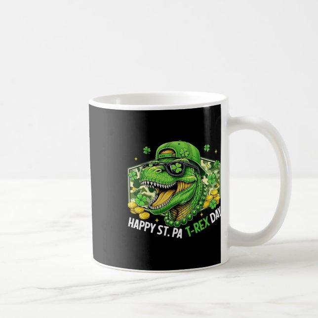 Mug Joyeuse St Pat-rex Day Dinosaure Camo St Patricks  (Droite)