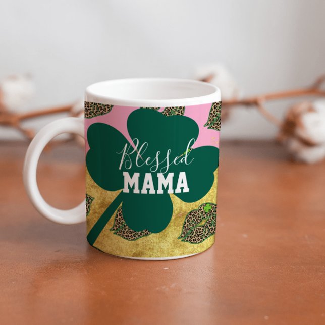 Mug Joyeuse St Patrick Day Maman bénie Maman  (Créateur téléchargé)