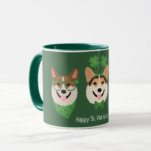 Mug Joyeuse St Patrick Pembroke Welsh Corgi Chiens