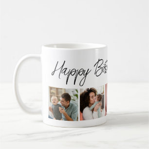 Mug Joyeuse typographie d'anniversaire 5 Collage photo