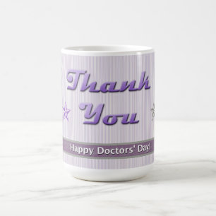 Mug Joyeuses Bandes pourpres de jour des médecins