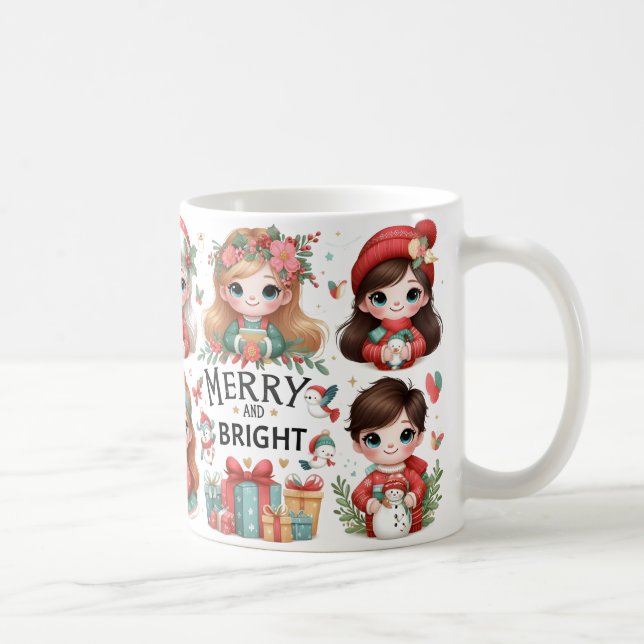 Mug Joyeuses et brillantes boules (Droite)