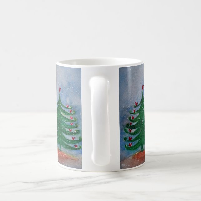 Mug Joyeuses Fêtes Arbre de Noël (Poignée)