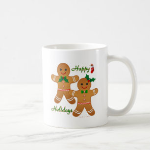 Mug Joyeuses Fêtes Garçon Fille Biscuit en Pain d'Épic