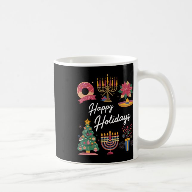 Mug Joyeuses fêtes Hanoukka Feliz Navidad Christmas Kw (Droite)