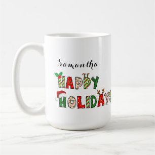 Mug Joyeuses Fêtes Lettres de Noël