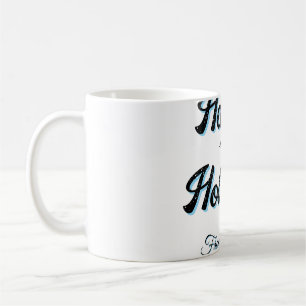 Mug Joyeuses fêtes nom famille cadeaux rétro bohème ch