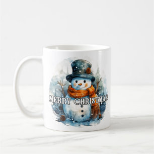 Mug Joyeuses Fêtes Petit Bonhomme de Neige Accueilla
