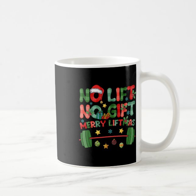 Mug Joyeuses Fêtes Sans Ascenseur Pas De Noël Présente (Droite)