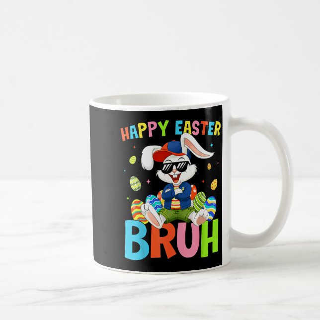 Mug Joyeuses Pâques Bruh Bunny pour enfants garçons fi (Droite)