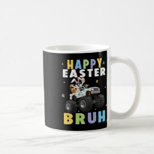 Mug Joyeuses Pâques Bruh Drôle de camion monstre lapin