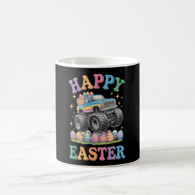 Mug Joyeuses Pâques Drôle de Monster Truck Écrase des  (Centre)