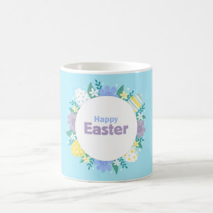 Mug Joyeuses Pâques Fleurs et Œufs