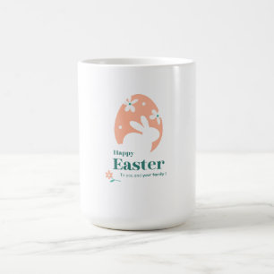 Mug Joyeuses Pâques – Lapin et Œuf Décor Floral
