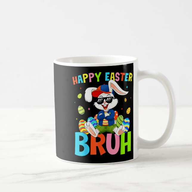 Mug Joyeuses Pâques lapin pour les enfants garçons fil (Droite)
