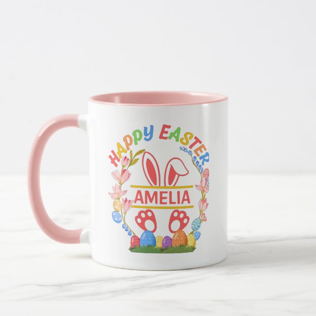 Mug Joyeuses Pâques Personnalisé  (Gauche)