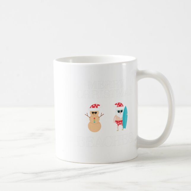 Mug Joyeuses plages de Noël Floride Famille Vacances (Droite)