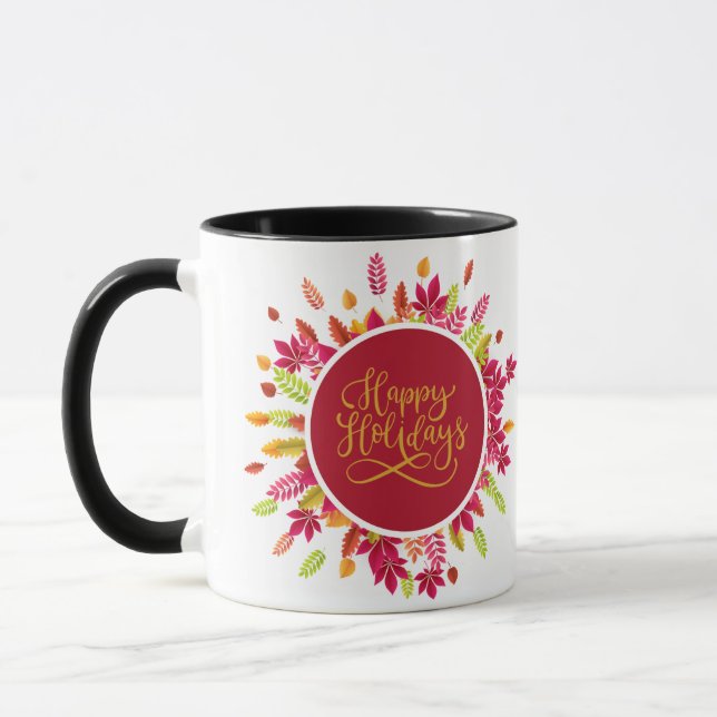 Mug Joyeuses vacances colorées (Gauche)