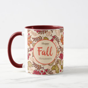 Mug Joyeuses Vacances d'automne Feuilles d'automne Ber