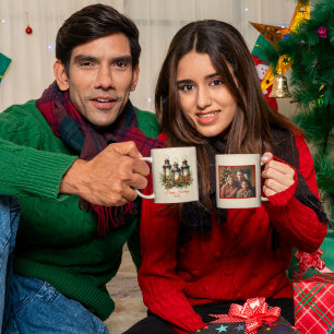 Mug Joyeuses vacances Lanternes d'hiver Photo personna