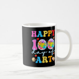 Mug Joyeux 100 Jours D'École D'Art Enseignants Filles