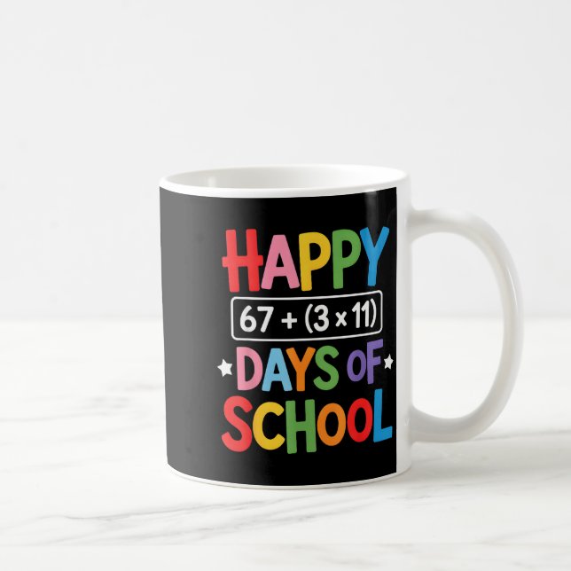 Mug Joyeux 100 Jours D'École Équation Mathématique 100 (Droite)