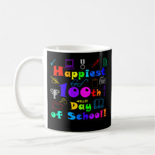 Mug Joyeux 100e jour de l'école, amusant et coloré
