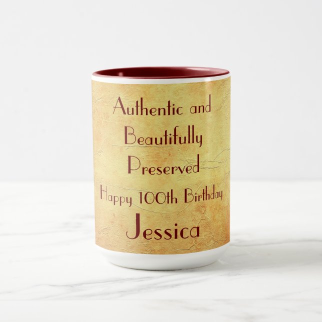 Mug Joyeux 100ème anniversaire (Centre)