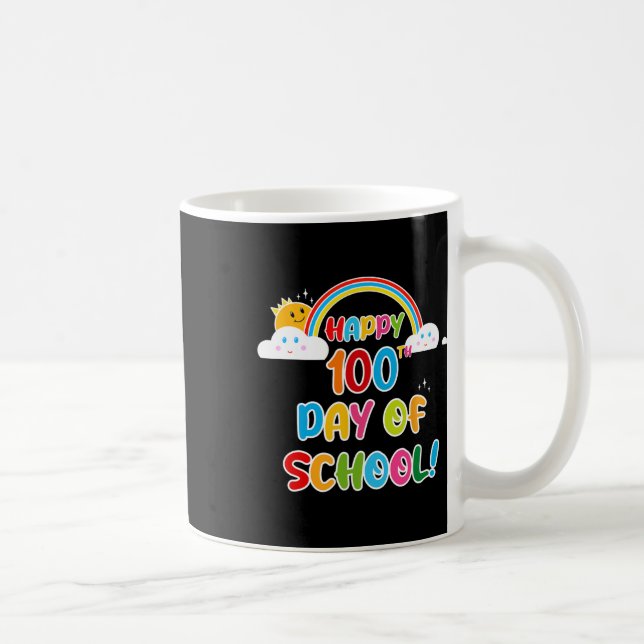 Mug Joyeux 100ème Jour De L'École Enseignants Arc En C (Droite)