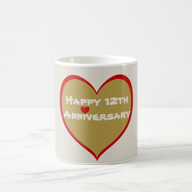 Mug Joyeux 12e anniversaire (Centre)