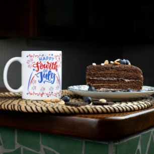 Mug Joyeux 14 juillet Rouge Bleu Et Blanc