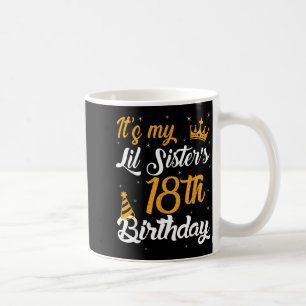 Mug Joyeux 18e Anniversaire à Ma Petite Soeur 2007 18 