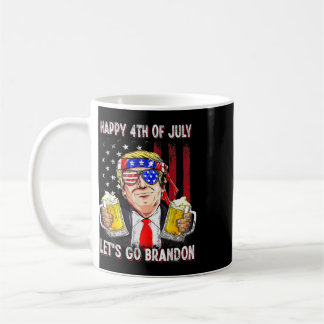 Mug Joyeux 4 juillet Allons Bière Brandon Trump Bière
