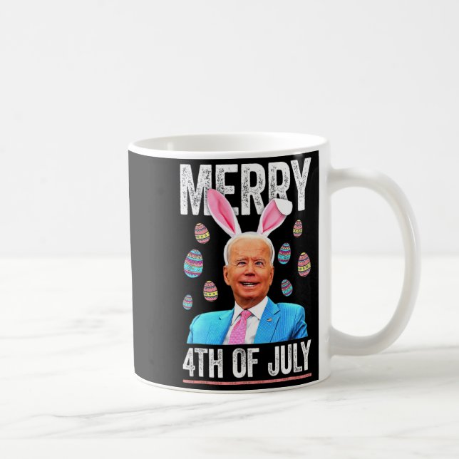 Mug Joyeux 4 juillet Confus Drôle Biden Pâques  (Droite)