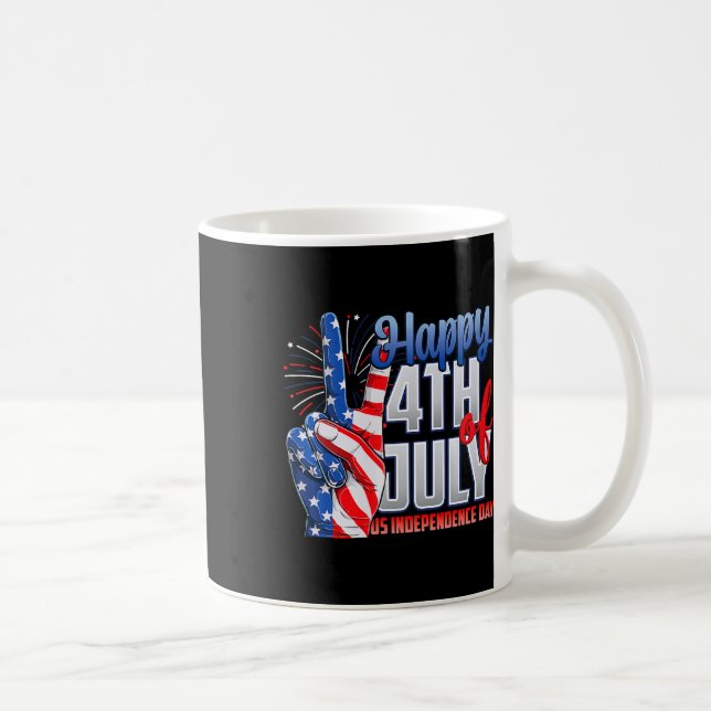 Mug Joyeux 4 juillet Fête de l'Indépendance Patriot Dr (Droite)