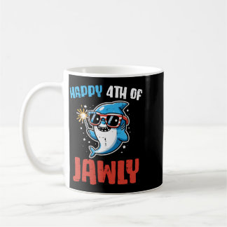 Mug Joyeux 4 juillet Jawly Requin Mignon Patriote Tout