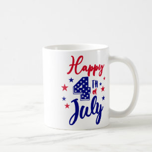 Mug Joyeux 4 juillet patriotique américain Drapeau Hom