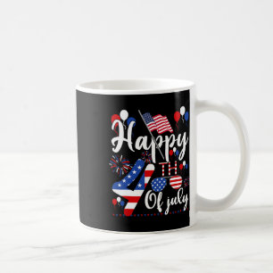 Mug Joyeux 4 Juillet Patriotique US Drapeau Américain 