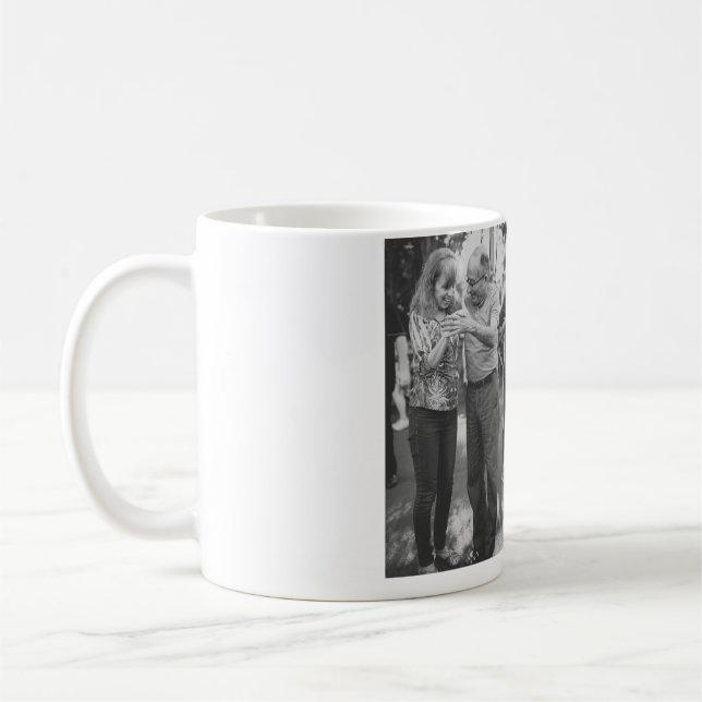Mug Joyeux 50e anniversaire ajouter nom du couple date (Gauche)