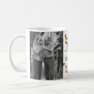 Mug Joyeux 50e anniversaire ajouter nom du couple date