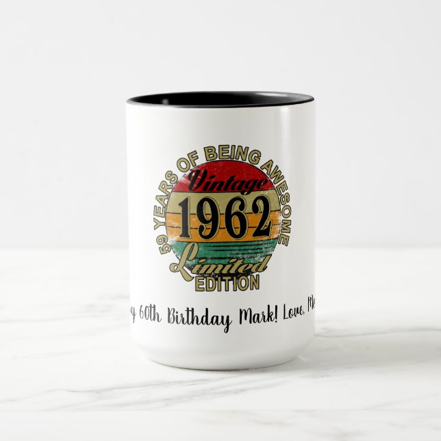 Mug Joyeux 60e Anniversaire (Centre)