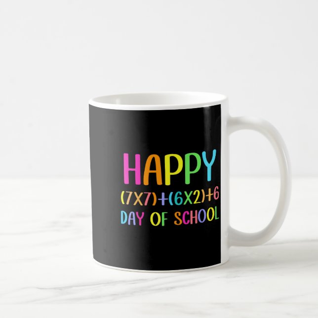 Mug Joyeux 67 Jours D'école Prof De Maths Élèves Six  (Droite)