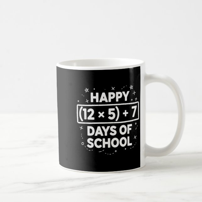 Mug Joyeux 67e jour d'école enseignant élève garçons f (Droite)