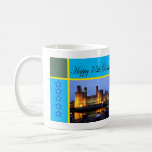 Mug Joyeux 75ème anniversaire Caernarfon Castle