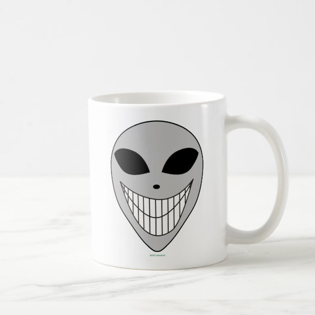 Mug Joyeux Alien sourire dents science-fiction cosmiqu (Droite)