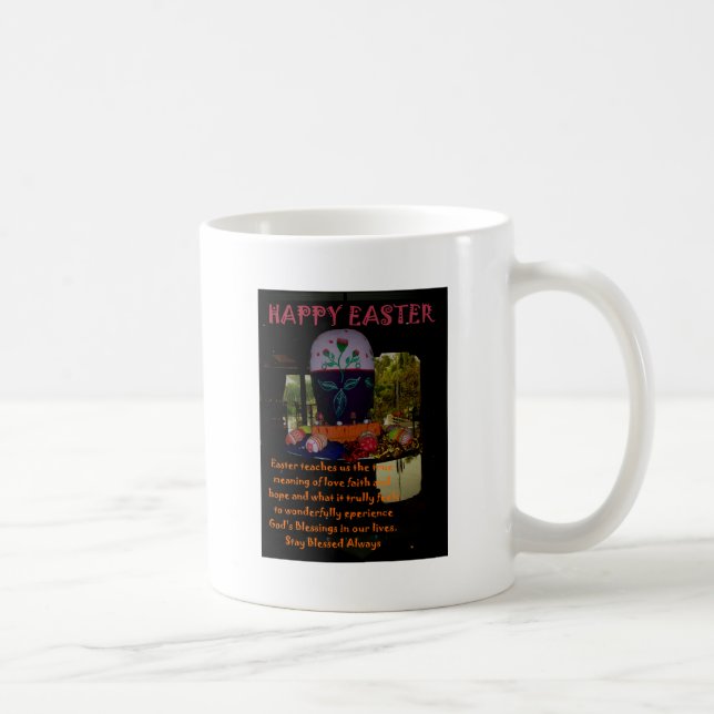 Mug Joyeux Amour de Pâques Foi et souhaits d'espoir (Droite)