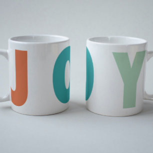 MUG JOYEUX AMOUR JOIE NOËL COLORÉ