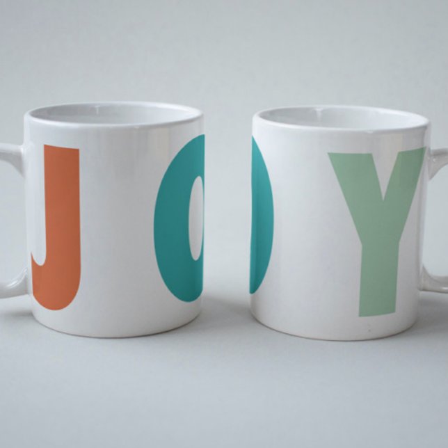 MUG JOYEUX AMOUR JOIE | NOËL COLORÉ (Créateur téléchargé)