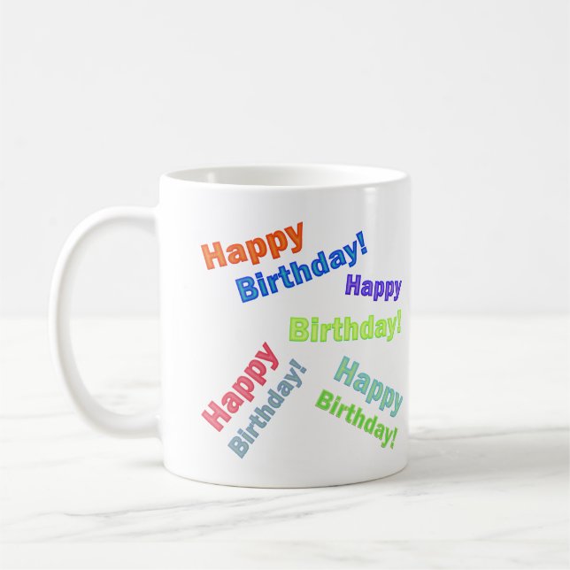 Mug Joyeux anniversaire (Gauche)